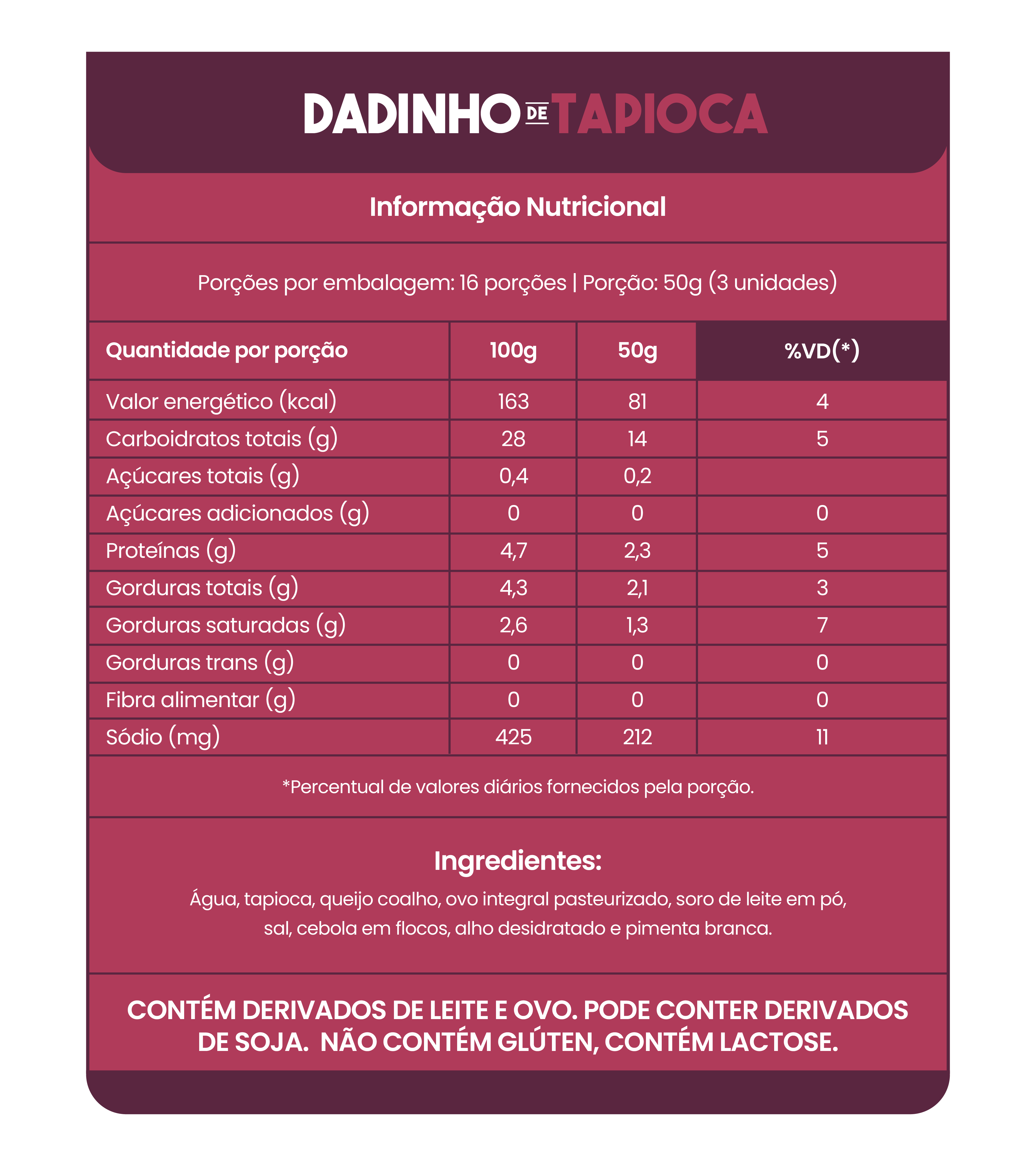 __dadinho de tapioca